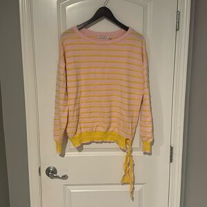 Gently used pink and yellow sweater
